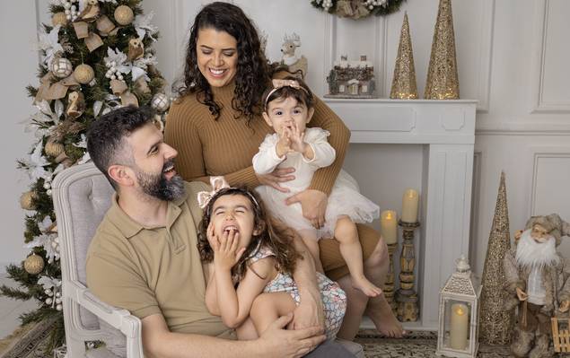 Família de Gabriela e Família - Memórias de Natal