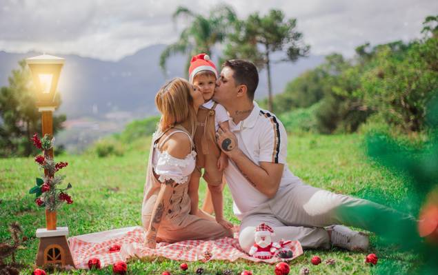 Ensaio Família de Kathlenn & família - Ensaio Natal 