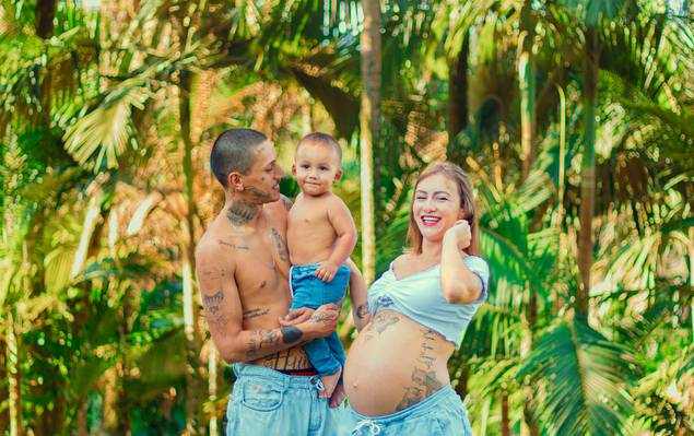 Ensaio Gestante de Larissa & família 