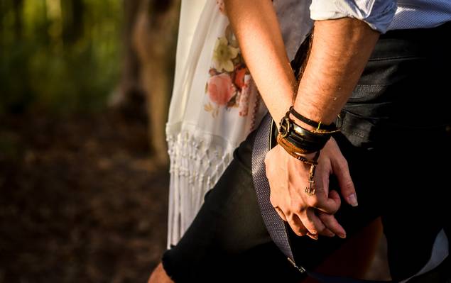 Casal de Natália e Caue