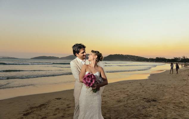 Casamentos de Claudine e Ed - Casando a beira mar
