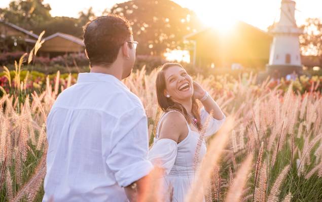 Ensaios de Ensaio Pre Wedding em Holambra da Milena e do Renato