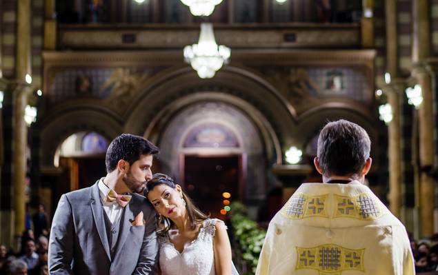 Casamento de Casamento na Paróquia do Carmo em Santo Andre e no Buffet Grande Ville da Debora e do Paulo