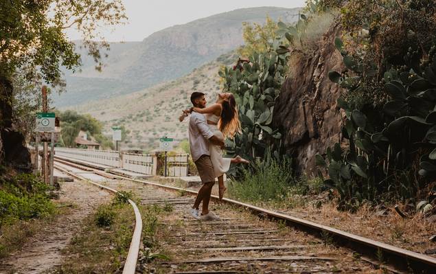 Pre Wedding de Sessão de Solteiros - Fátima & João