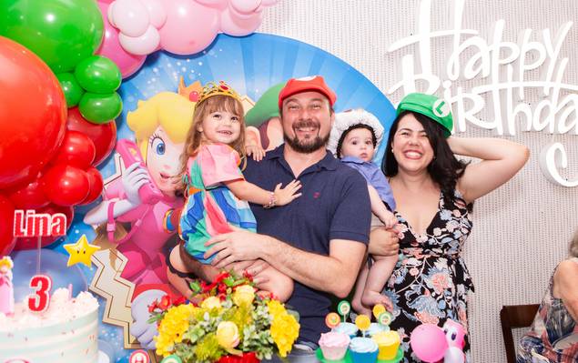 Eventos de Lina - 3 anos - Super Mário World