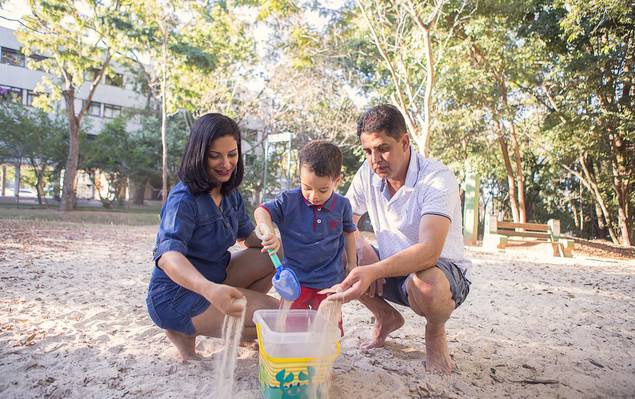 Família de Gabriel com a família