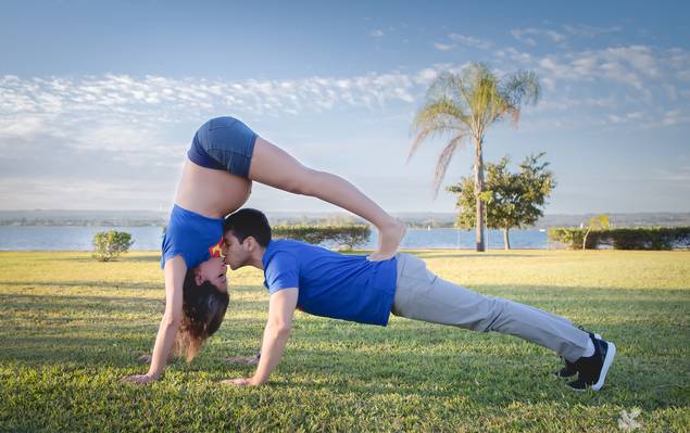Gestante de Thalita e Rafael esperando o Caio