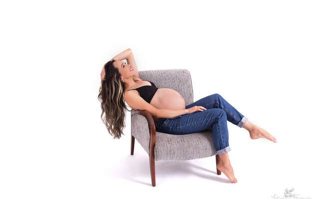 Gestante de Rani e Ricardo esperando a Bianca