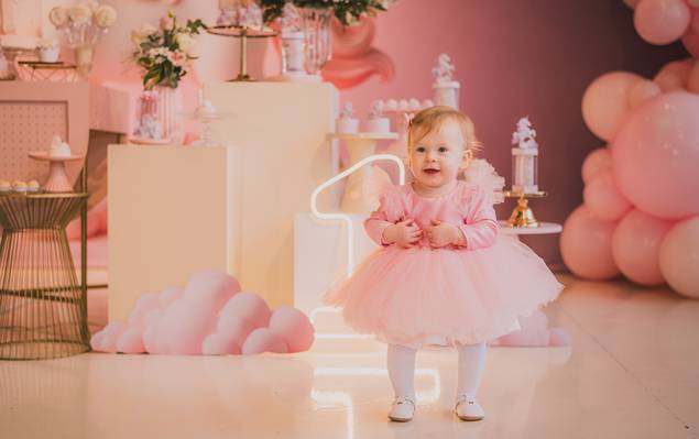 Ensaio de Família de Aniversário - 1 Aninho Maria Valentina