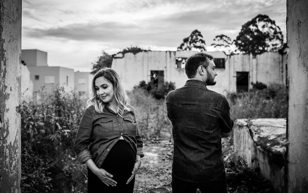 Gestante de A espera de Maria Eduarda - Caroline e Evandro