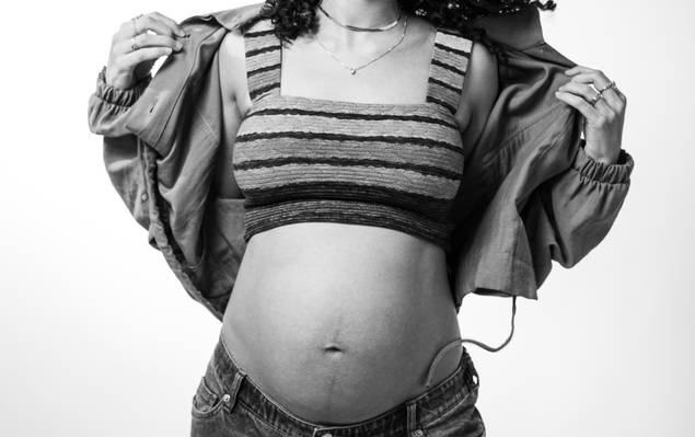 Gestante de Marina e Rizia