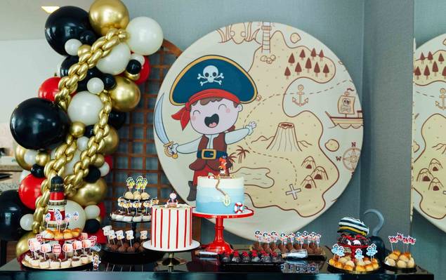 Aniversário de Festa Infantil de 1 Ano do Pirata Matheus