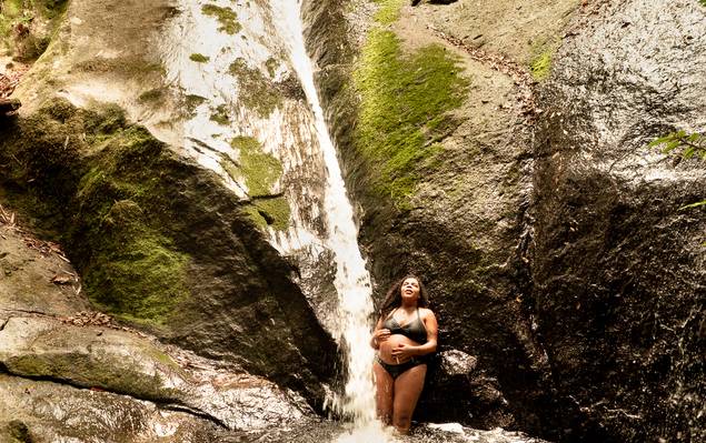 Gestante de A espera da Barbara