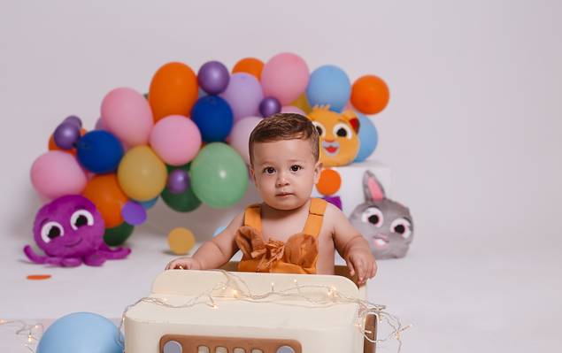 Cake Smash de Brian - Sessão 01 Ano