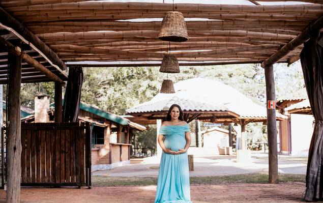 Gestante de Viviane a espera de Eloah