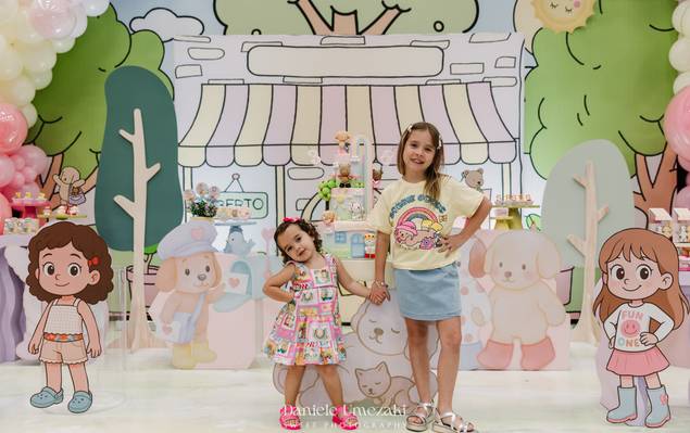 Aniversário infantil de Aniversário da Laura e da Alice – Tema Bobbie Goods no Buffet Santa Arruaça