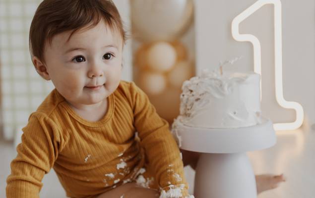 Ensaio de 1 ano de Smash the Cake do Caio