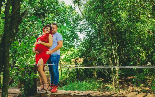 Gestante de Ensaio Gestante Sabrina, Tiago e Caleb