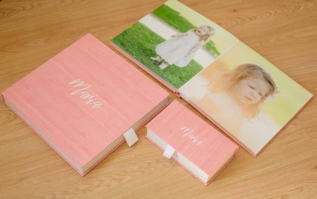 Produtos de | Batizado Maria | Album 35x35 Rustic + Caixa Rustic Impressão Uv + Print Box Rustic PVC 3MM + Pen Drive de Cristal |