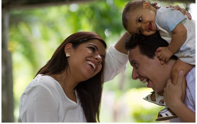 Família de Thiago, Ariane, Sofia e Valentina