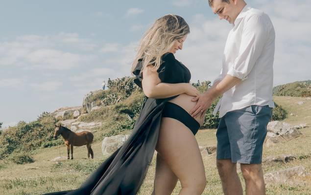 Gestante de 🌟 Um Ensaio de Amor e Novos Começos! 🌟