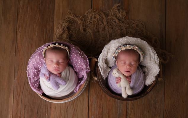 Newborn de Newborn Cecília e Serena ♥