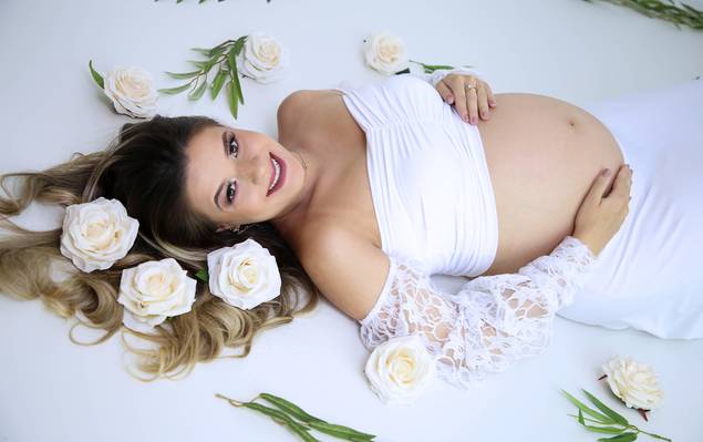 Gestante de A doce espera da Laura