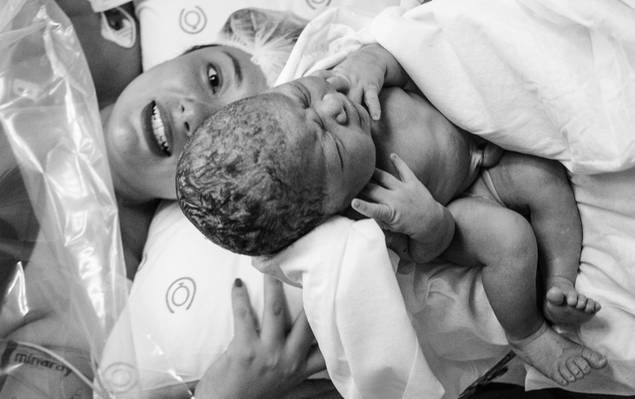 Fotografia de Parto de Nascimento Julia