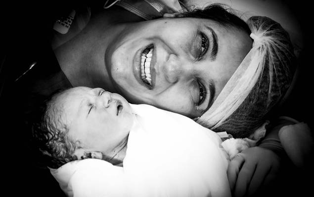 Fotografia de Parto de Nascimento Davi