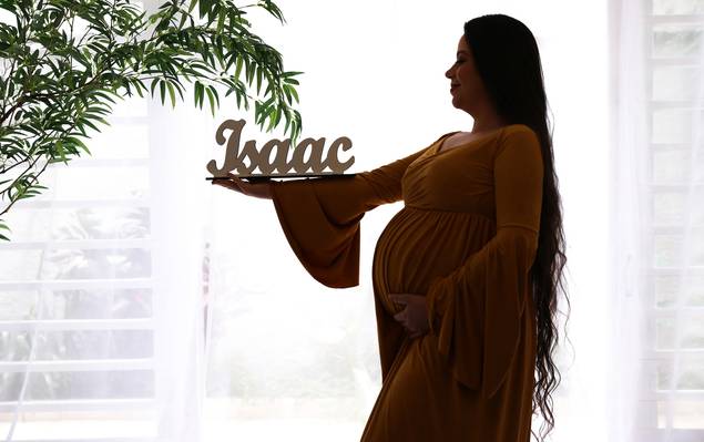 Gestante de A doce espera de Isaac