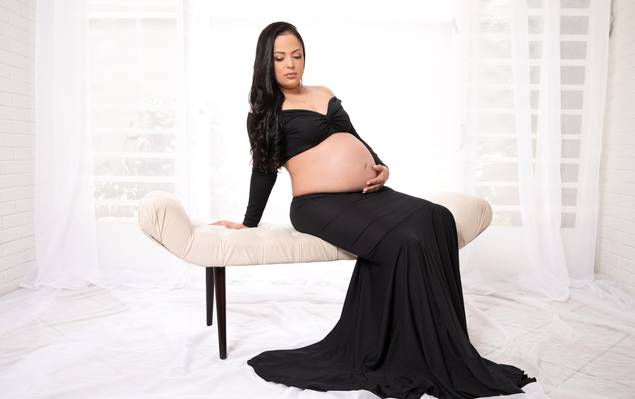 Gestante de A doce espera de Cecília