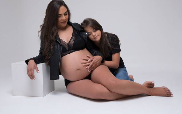 Gestante de À doce espera de Alana