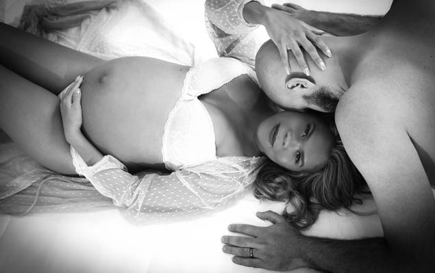 Gestante de Ensaio Casal Gisele & Wellington 