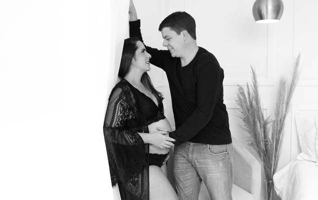 Gestante de À doce espera do Guilherme