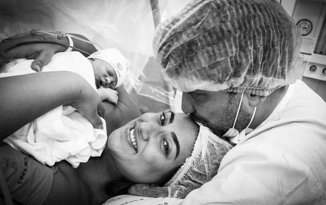 Fotografia de Parto de Nascimento Matheus