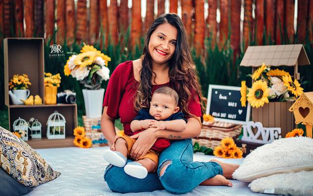Família de Janaína ensaio dia das mães