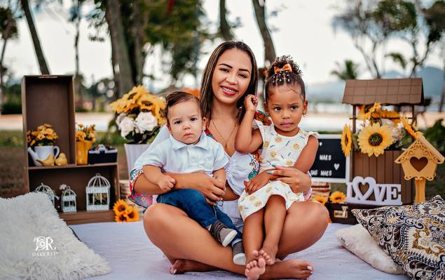 Família de Rute ensaio dia das mães