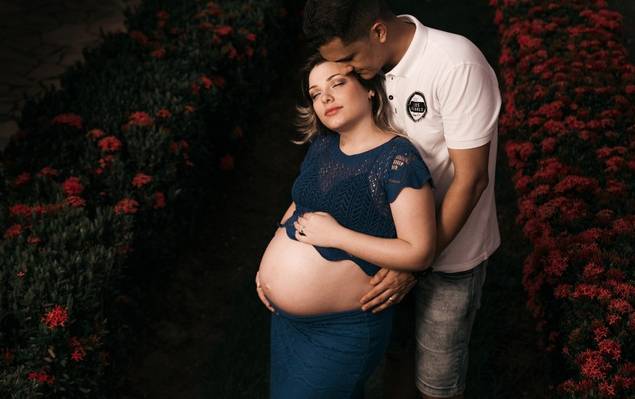 Ensaio Gestante de A espera de Mateus