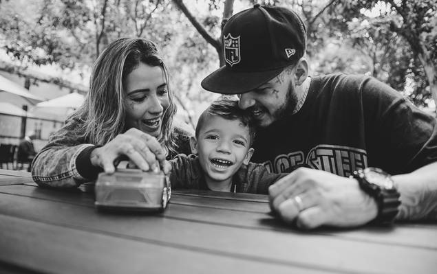 Família de Aline, Théo e Jeff