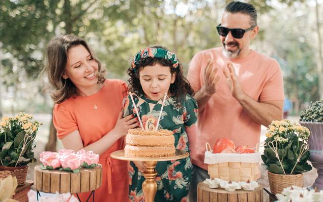 Família de Helena 6 anos