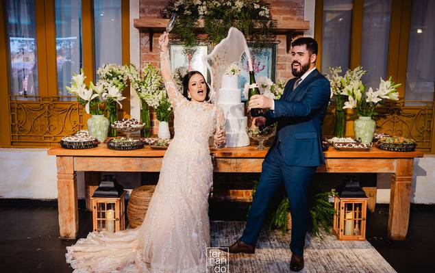 Casamentos de Casamento, Maria e Diego na Estação Baguette em Ourinhos