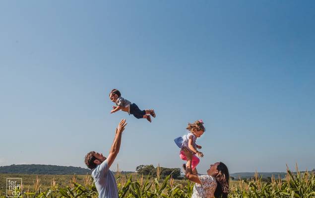 Familia de Ensaio de Familia, Gabi e Izidoro + Alice e Olavo