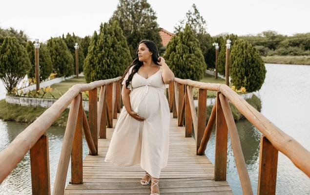 Gestante e família de À espera de Beni