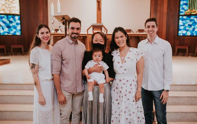 Família  de Batizado Arthur - Presidente Prudente - SP 