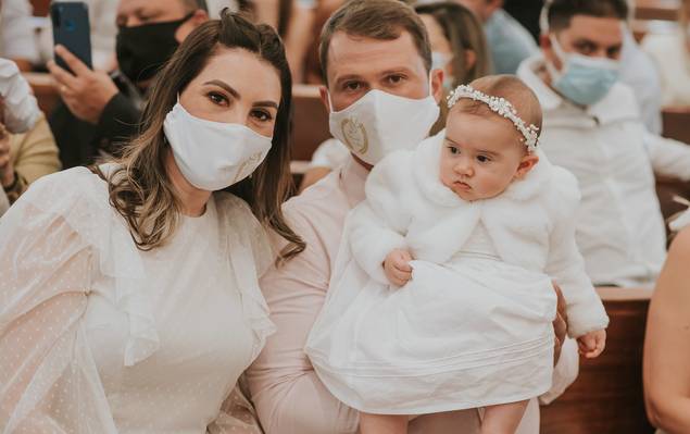 Família  de Batizado Maria Julia 