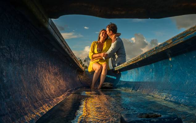 Ensaios de casal de Angela e Nilton - Ilha de Boipeba 