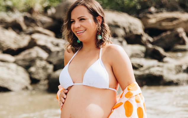 Gestante de Ensaio Gestante - Deia e Antonella