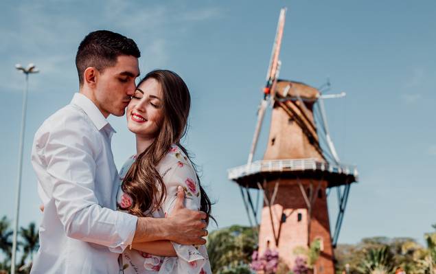 LDS Wedding  de Isses & Jefferson | Pré-Wedding em Holambra