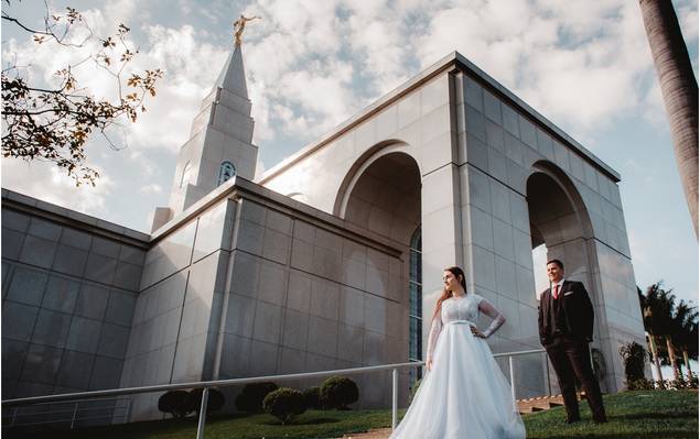 LDS Wedding  de Anna & Vinícius | Templo de Campinas