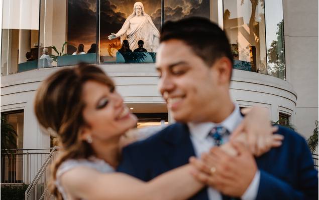 LDS Wedding  de Daríni & Alan | Templo de São Paulo